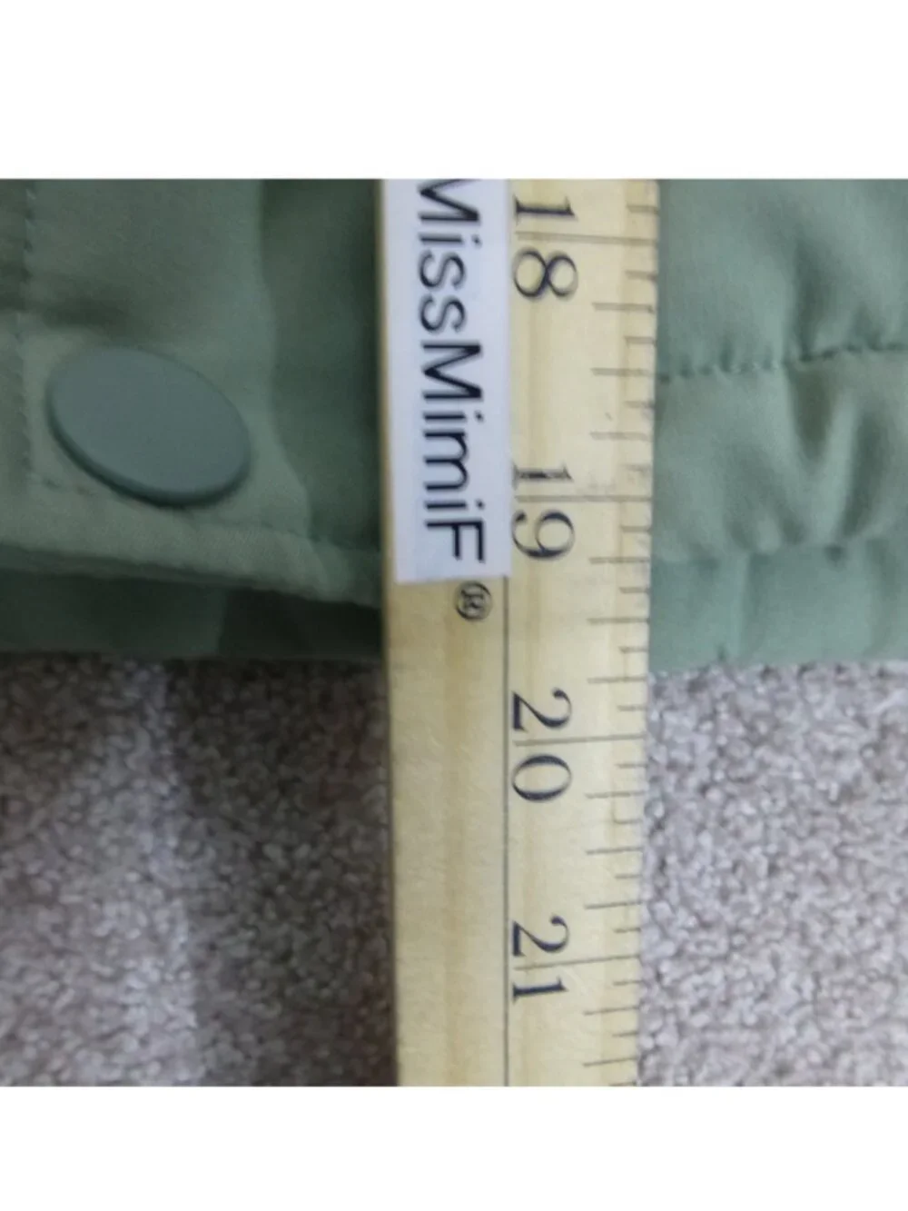 For Love & Lemons Mint Green Cropped Puffer Vest - Picture 12 of 12